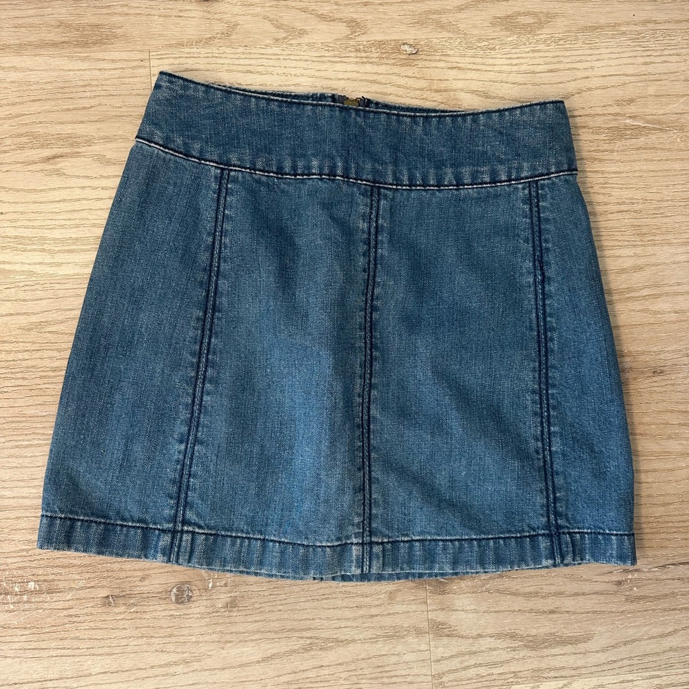 Free People Denim Mini Skirt size 0